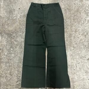 Vintage 70's Maverick Flared Green Jeans - 26 x 28